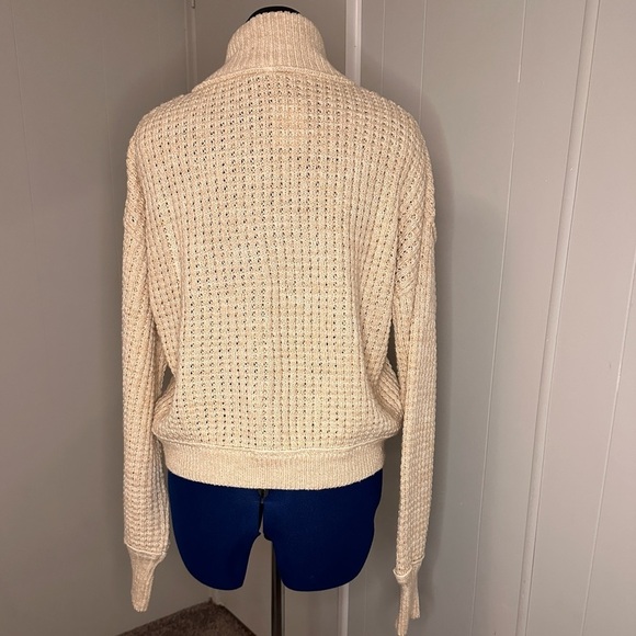 Free People Micah Cardi Sweater Button Cardigan Womens Medium Drop Shoulder - Picture 7 of 11